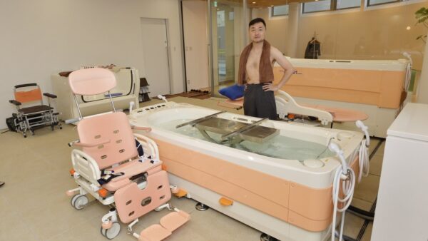母の入浴